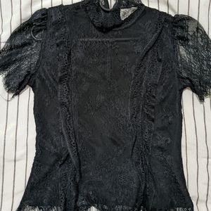 Black Lace Top